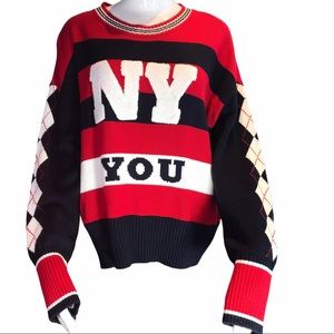 Tommy Hilfiger  NY You Red Stripe Sweater